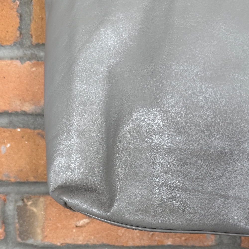 Latico Elegant Gray Leather Tote - Picture 2 of 16
